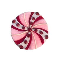 Perfectly Peppermint Candy Ornament- Pink/Red/White