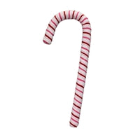 Chenille Peppermint Christmas Candy Cane- Pink/Red/White