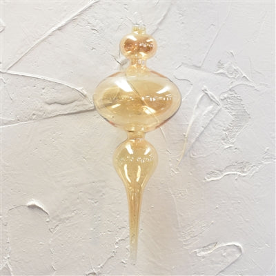 Iridescent Glass Finial Ornament
