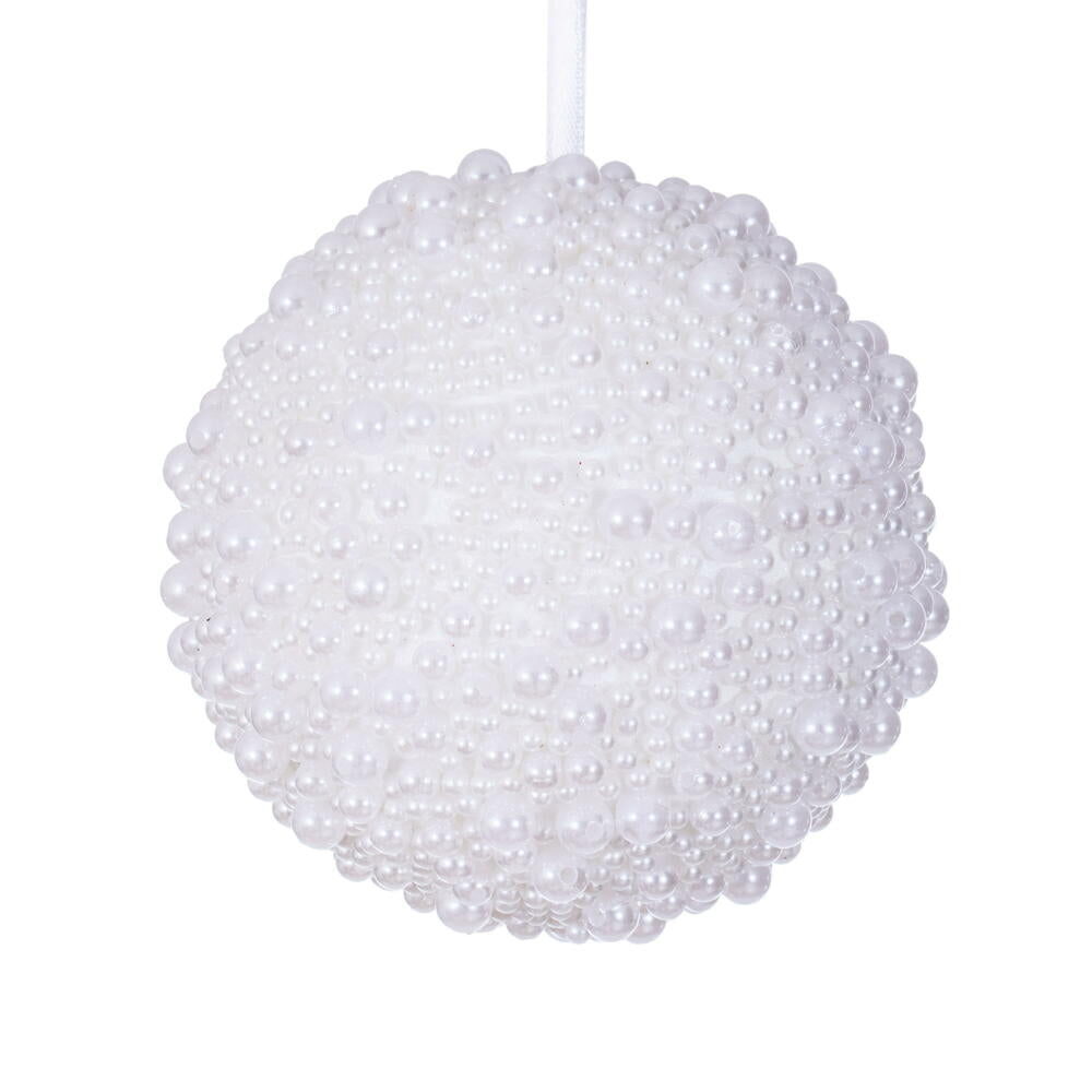 White Pearl Ball Ornament