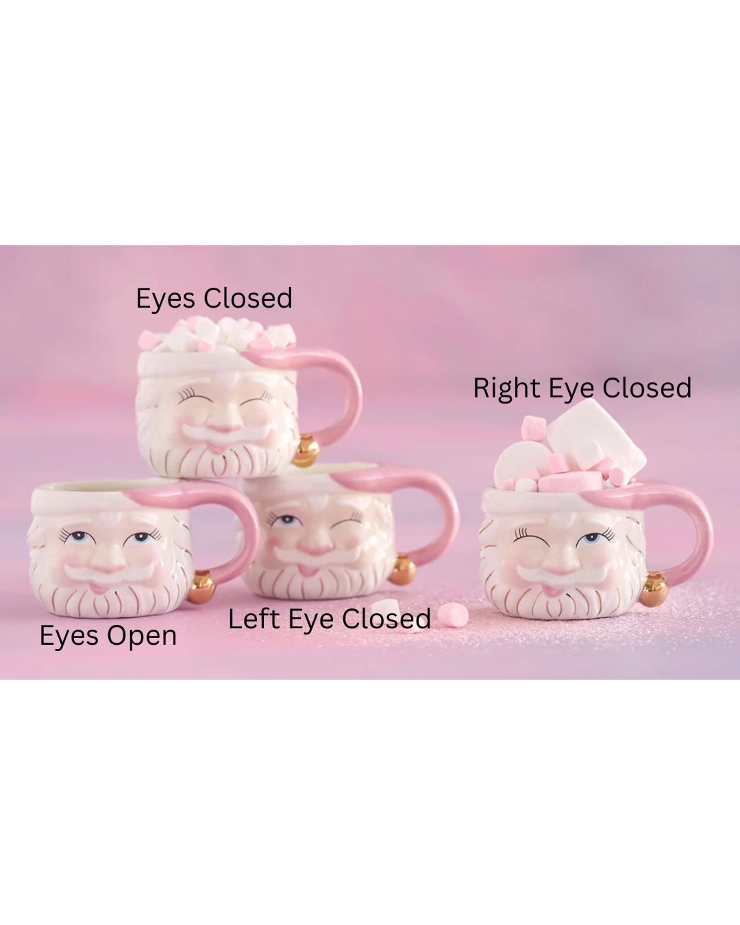 Papa Noel Mug- Pink