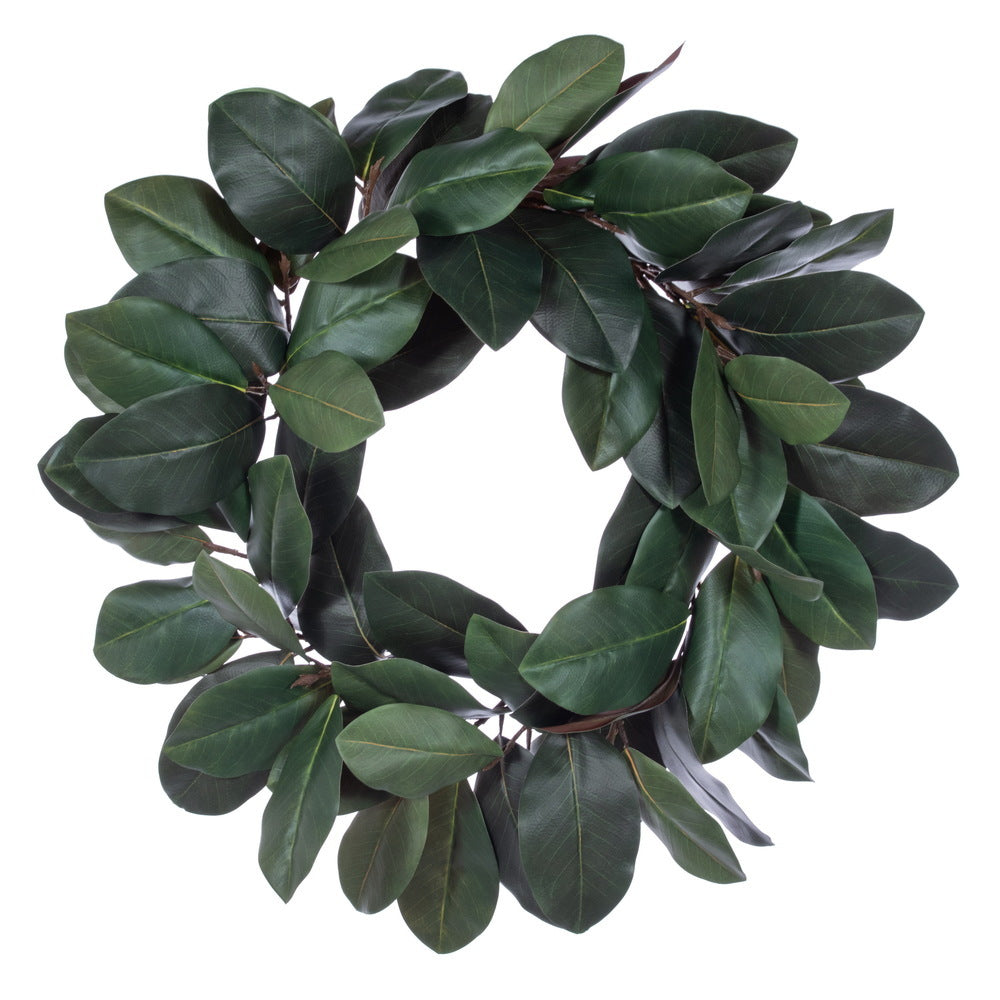 28" Green Magnoila Leaf Wreath