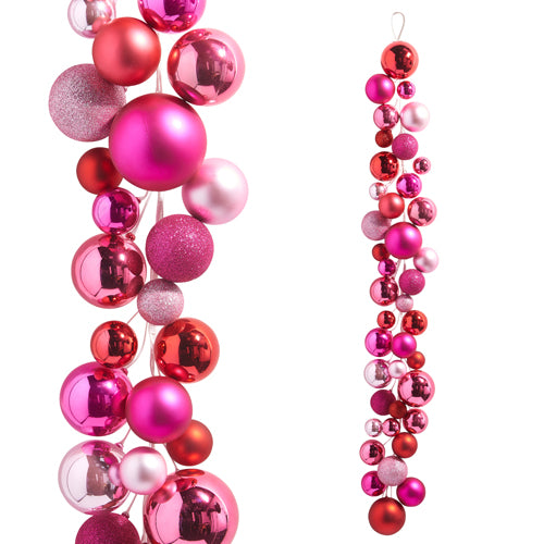 Pink Ball Garland- 4ft