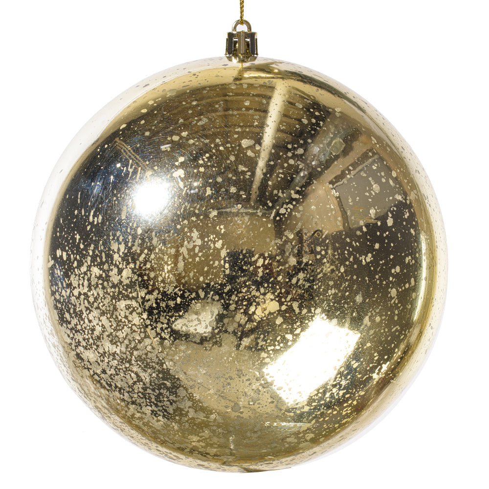 Champagne Shiny Mercury Ball Ornament