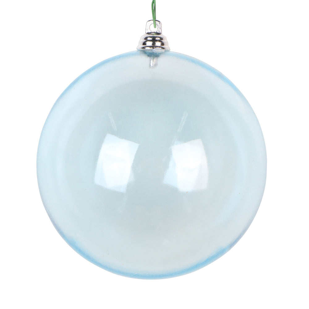 Baby Blue Matte Clear Ornament