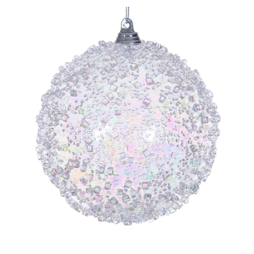 Iridescent Bead Ball Ornament