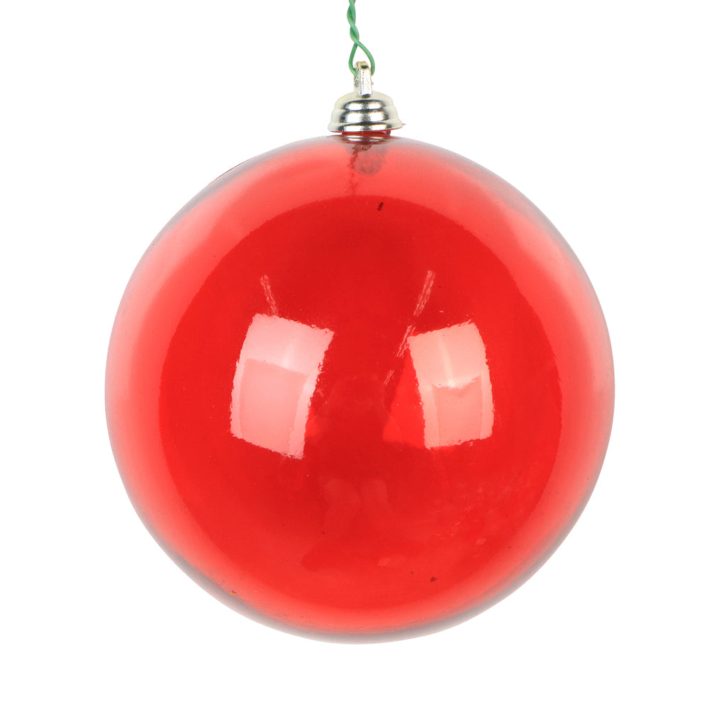 Red Clear Ornament
