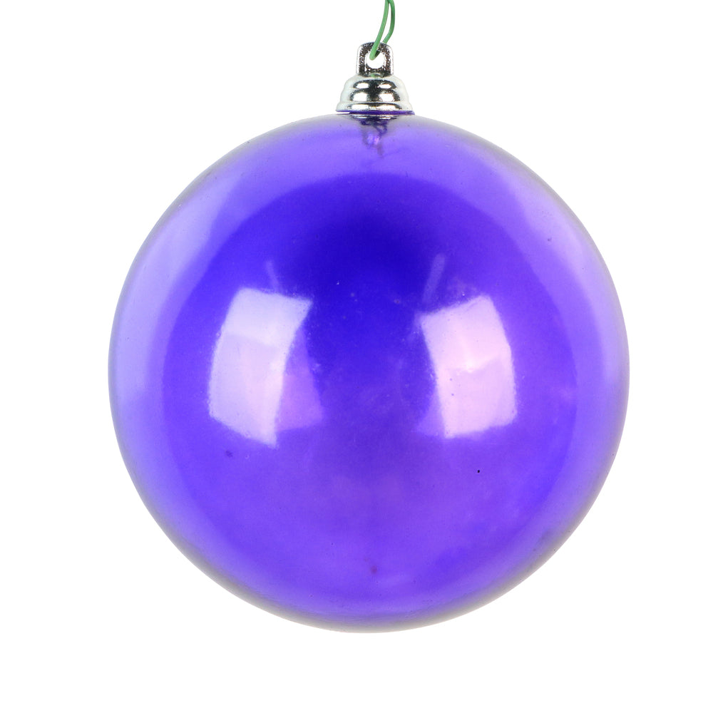 Purple Matte Clear Ornament