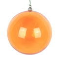 Orange Clear Ball Ornament