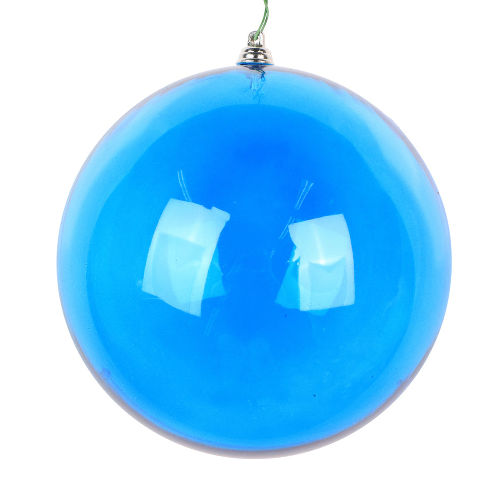 Blue Clear Ball Ornament