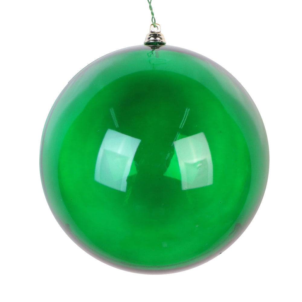 Green Clear Ball Ornament