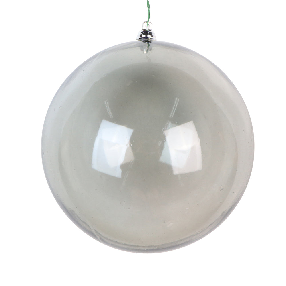 Silver Clear Ball Ornament