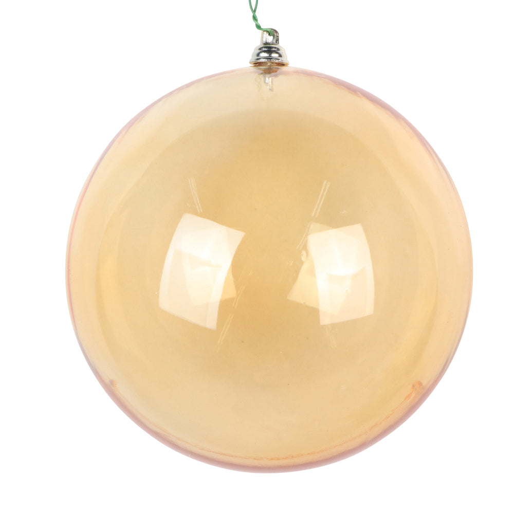 Gold Clear Ball Ornament