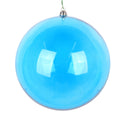 Turquoise Clear Ball Ornament