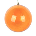 Orange Matte Clear Ornament