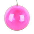 Fuchsia Clear Ball Ornament