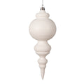 Matte White Finial Ornament