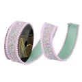 Iridescent Sequin Pink Pom Ribbon