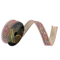 Multi Thread Jewel Gold Trim Ribbon