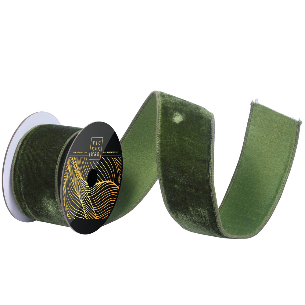 Velvet Dupion Wired Ribbon