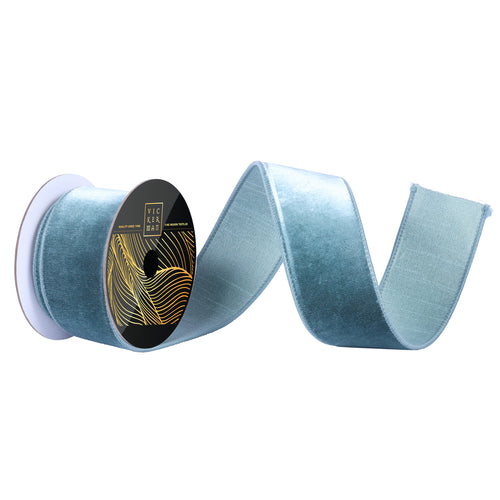 2.5"x10yds Velvet Dupion Wired Ribbon