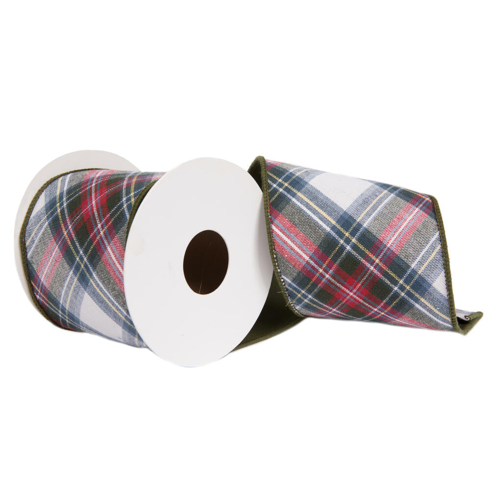 Multi Cotton Plaid Ribbon
