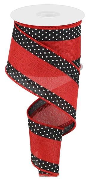 Royal Burlap/Dot Red/Black/White