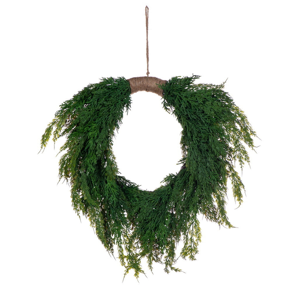 28" Green Juniper Wreath