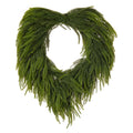 28" Green Norfolk Heart Wreath