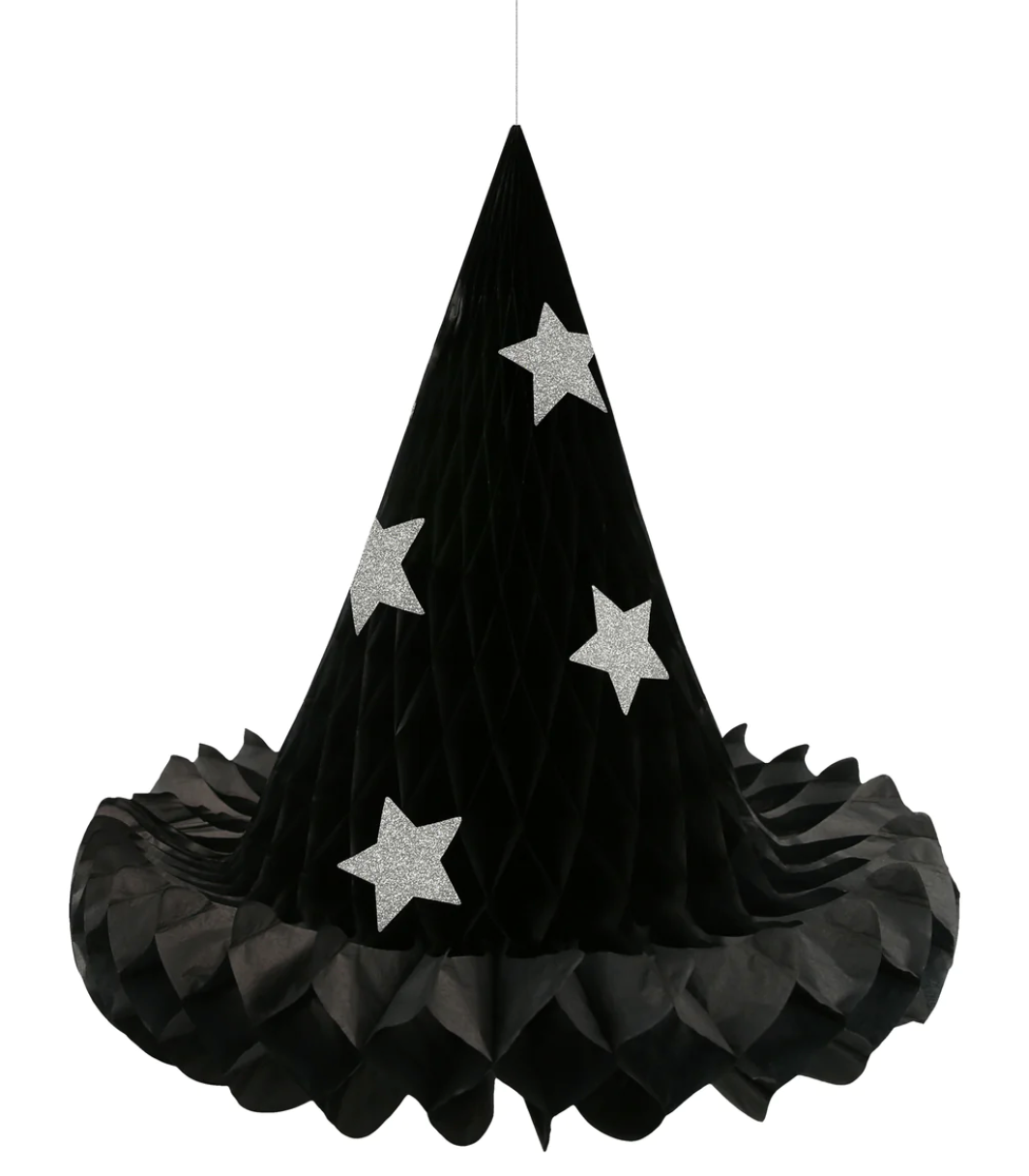 Hanging Honeycomb Witch Hat Decorations