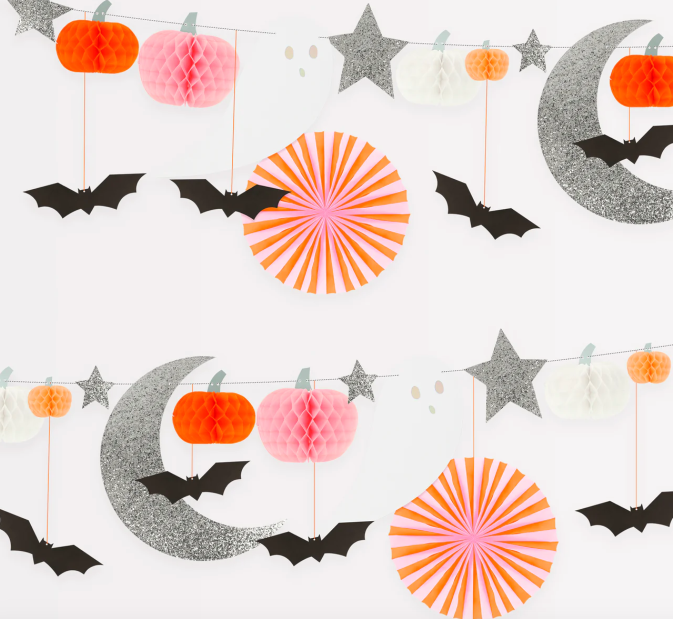 Pastel Honeycomb Halloween Garland