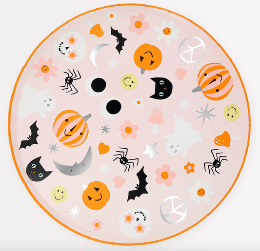 Groovy Halloween Icon Dinner Plates