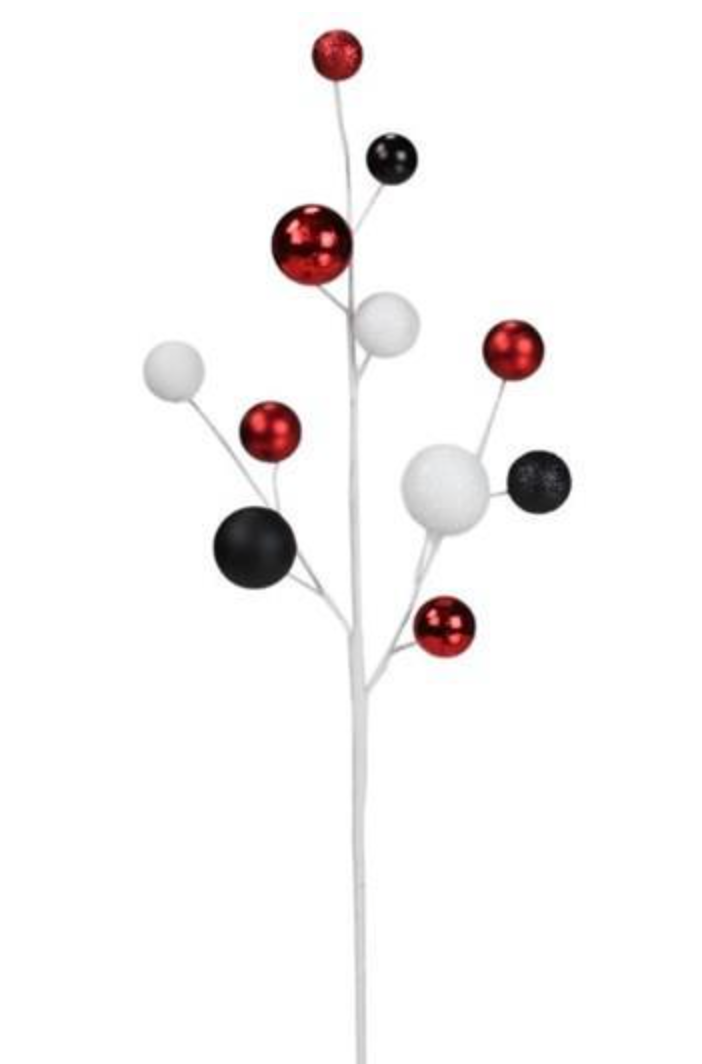 Red/Black/White Mixed Ball Spray