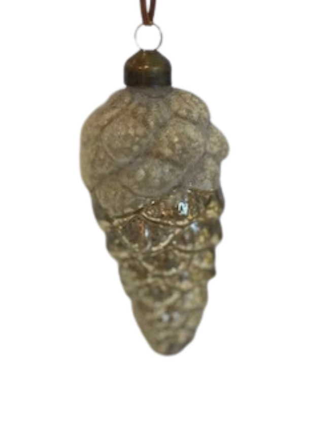 Glass Pinecone Ornament