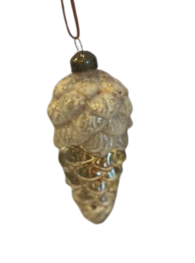 Glass Pinecone Ornament