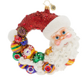 Santa Comes Full Circle Wreath