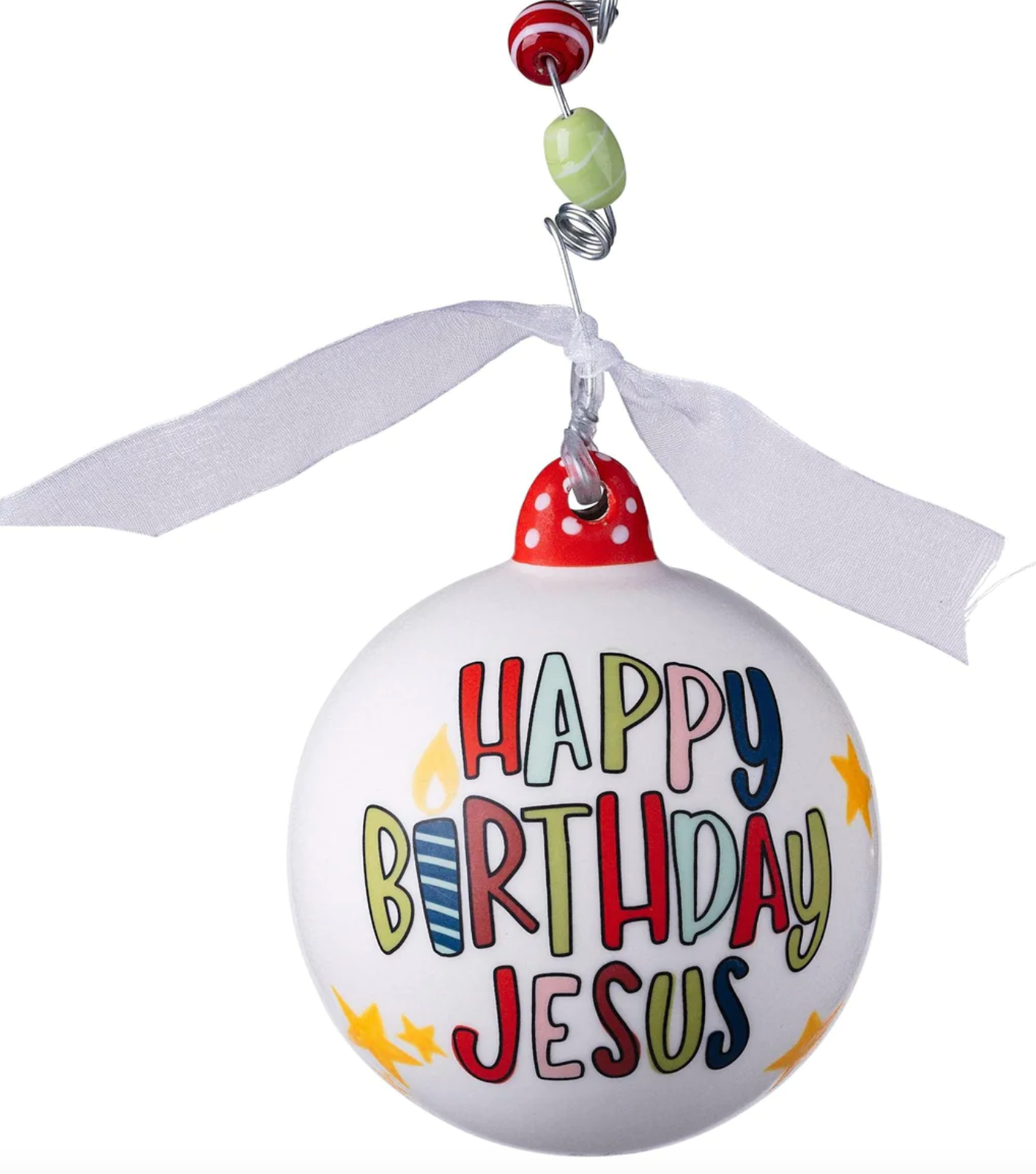 Happy Birthday Jesus Cupcake Ornament