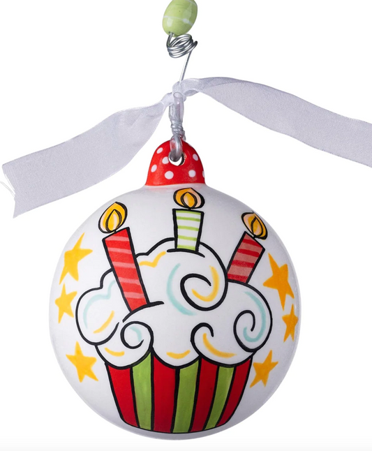 Happy Birthday Jesus Cupcake Ornament