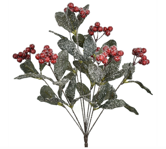 18" Iced Berry Foliage Bunch