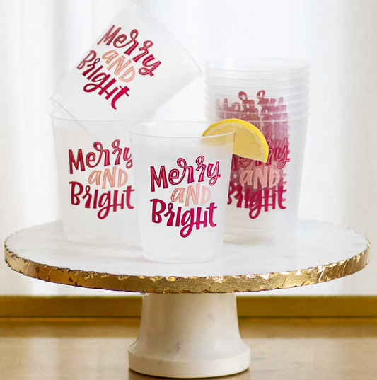 Merry & Bright Party Cups(Set of 10)