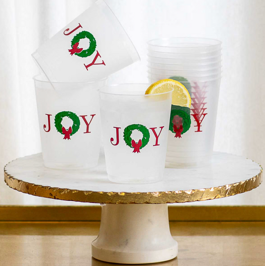 Grand Joy Wreath Party Cups(Set of 10)