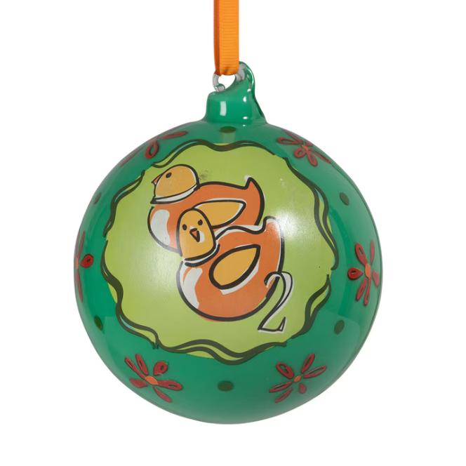 12 Days of Christmas Glass Ball Ornament