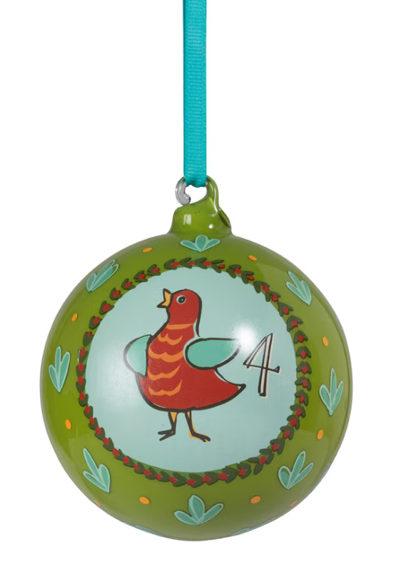 12 Days of Christmas Glass Ball Ornament