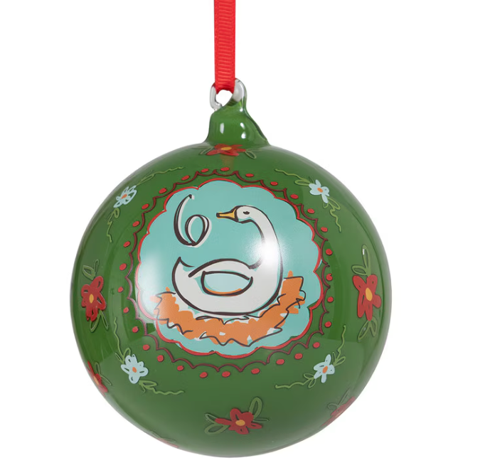 12 Days of Christmas Glass Ball Ornament