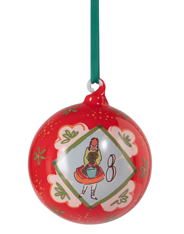 12 Days of Christmas Glass Ball Ornament