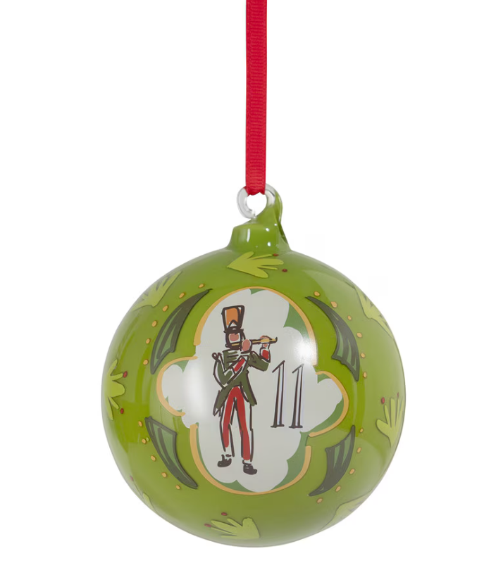 12 Days of Christmas Glass Ball Ornament