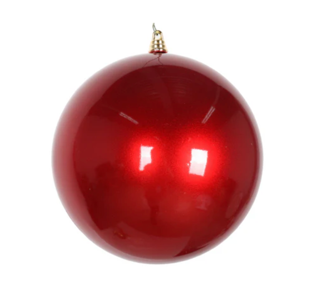 Candy Apple Ornament- Red