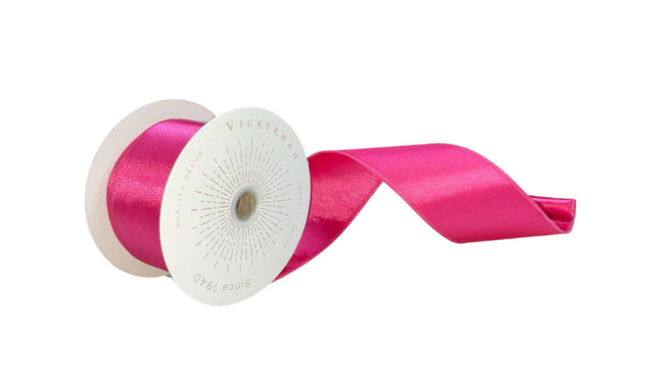Hot Pink Satin Ribbon