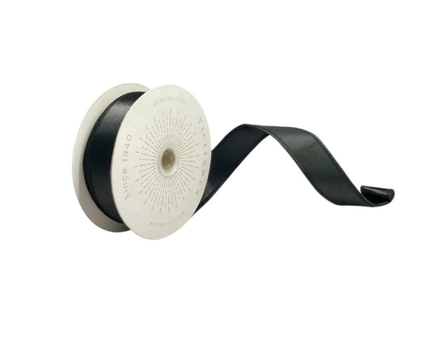Black Satin Ribbon