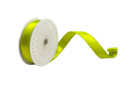 Lime Satin Ribbon
